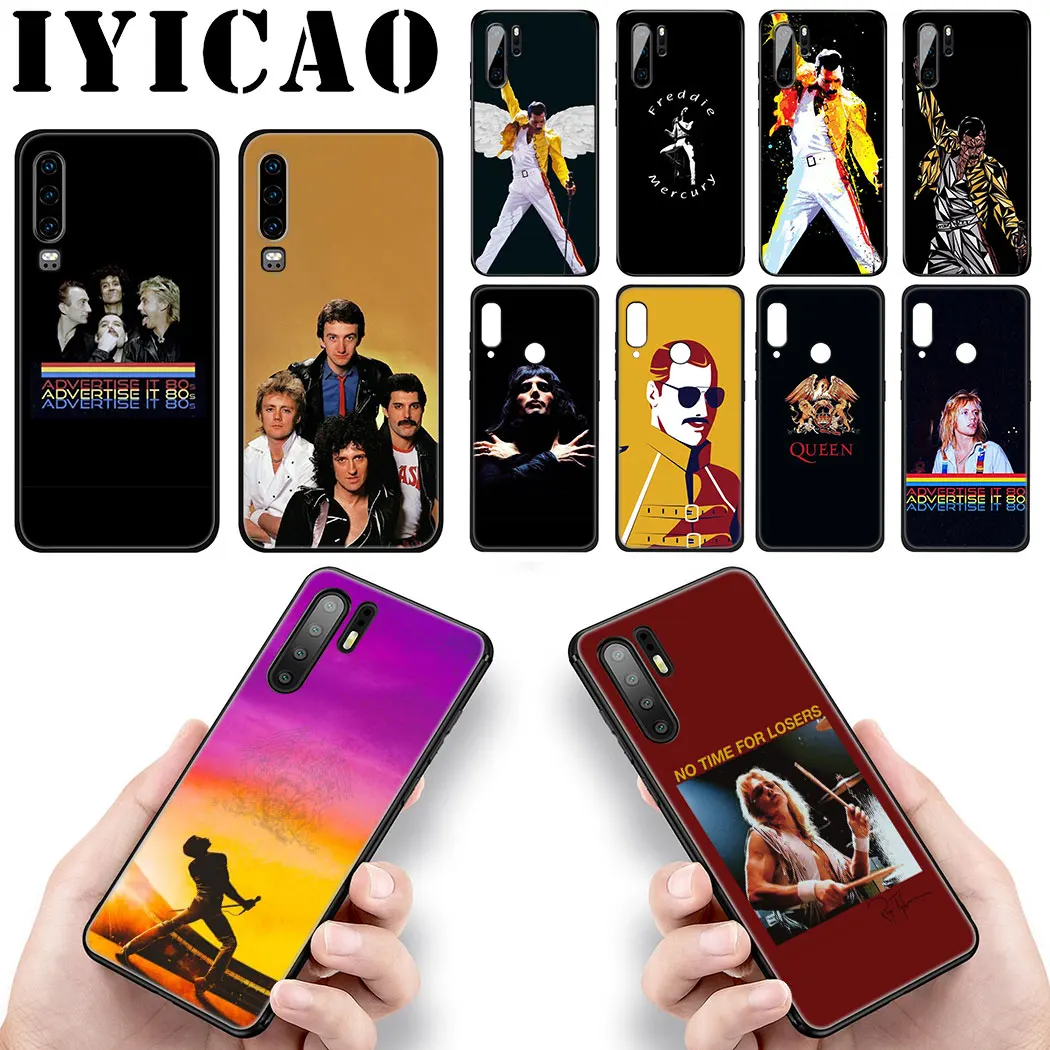 IYICAO Freddie Mercury Queen band Soft Silicone Case for Huawei P Smart Z P30 P20 P10 P9 Lite Pro Phone |