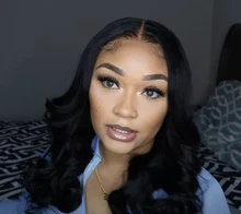 Transparente pelucas de encaje de la peluca de la onda del cuerpo de 13x4x1 frente de encaje pelucas de cabello humano Pre arrancó parte de encaje peluca para las mujeres negras Wondergirl