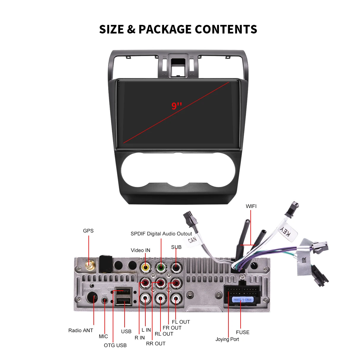 Flash Deal JOYING 9" 2.5D IPS Android 8.1 Car Multimedia Player DSP for Subaru Forester XV WRX 2012 2014-2016 audio radio stereo navigation 19