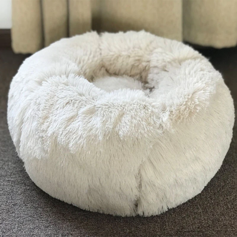 5 цветов круглая кровать для собаки кошки зимний теплый спальный лежак коврик для щенка питомника кровать для питомца 3D Форма удобная ультра мягкая