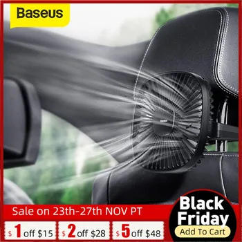 

Baseus Magnetic Fan Cooler Mini Fan 360 Degree Rotating Cooling Fan 2 Speed Portable Handle for Car Air Conditioner Rear Seat