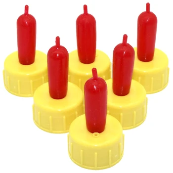 

50 PCS Animal Feeders Red Silicone Nipple Mammal Special Feeding Equipment Animal Feeder