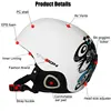 MOON Hot Sale Ski Helmet Integrally-molded Skiing Helmet For Adult and Kids Snow Helmet Safety Skateboard Ski Snowboard Helmet 4
