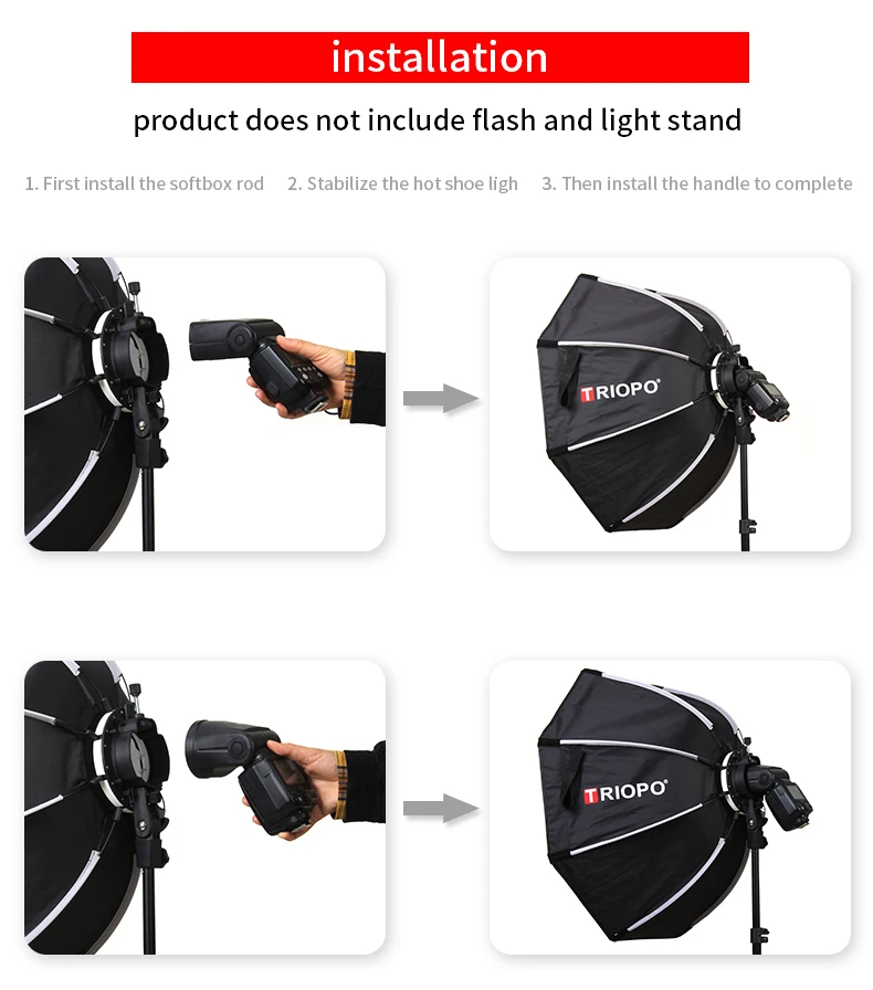 Софтбокс TRIOPO 65 см KX65CM Octagon Umbrella софтбокс для Godox AD200 V1 Speedlite Flash светильник аксессуары для фотостудии