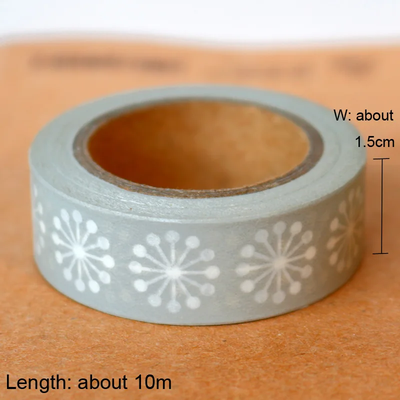 Каваи васи лента японский Стиль декоративная изоляционная лента Washi DIY Скрапбукинг дневник Бумага наклейки канцелярские принадлежности - Цвет: gray