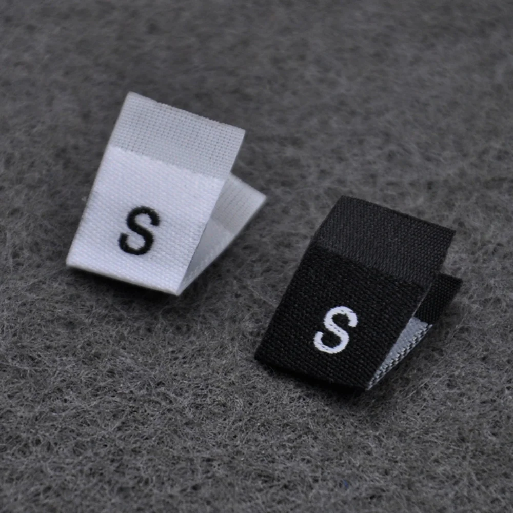 Clothes Size Labels Folded Cloth Labels General Woven Size Mark Practical Clothing Store Home Use 500PCS clothing labels garment labels