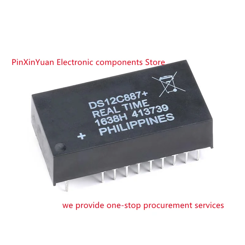 2PCS/LOT New original DS12C887+ DS12C887 EDIP-24 clock/calendar I2C interface real-time clock chip In stock | Электронные