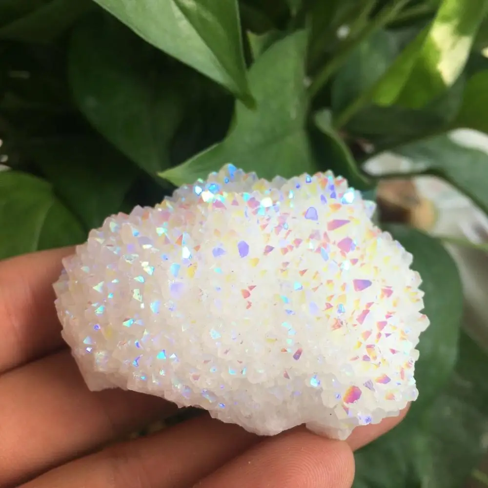 Красивый природный кварц гроздь кристаллов кварца для украшения рождества 100-110 г