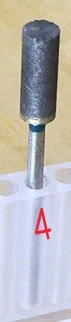 2pcs number 4 170 зернистость спеченные наждачные шлифовальные биты алмазная шлифовальная головка шлифовальный стержень износостойкий острый нефритовый резной фарфор шлифовальный - Цвет: 2pcs number 4