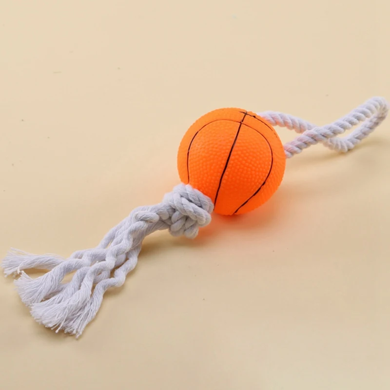 Интерактивный Забавный мячик-игрушка для домашних животных с веревкой узел укуса Устойчив нетоксичный Жевательная молярная собака чистка зубов игрушка - Цвет: AS THE PICTURE SHOW