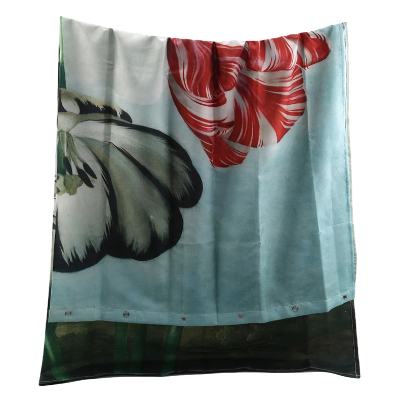 Печатные занавески для ванной s Водонепроницаемый полиэстер ткань моющиеся ванная комната занавески для душа экран с крючками Аксессуары