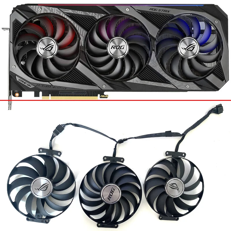95Mm Fan Ventola Di Raffreddamento Per Asus Tuf Rtx3090 3080 3070 3060 Strix-Rtx3060Ti 3070Ti 3080Ti Rx6800 Rx6700 Ventola Gpu 7Pin Dc 12V