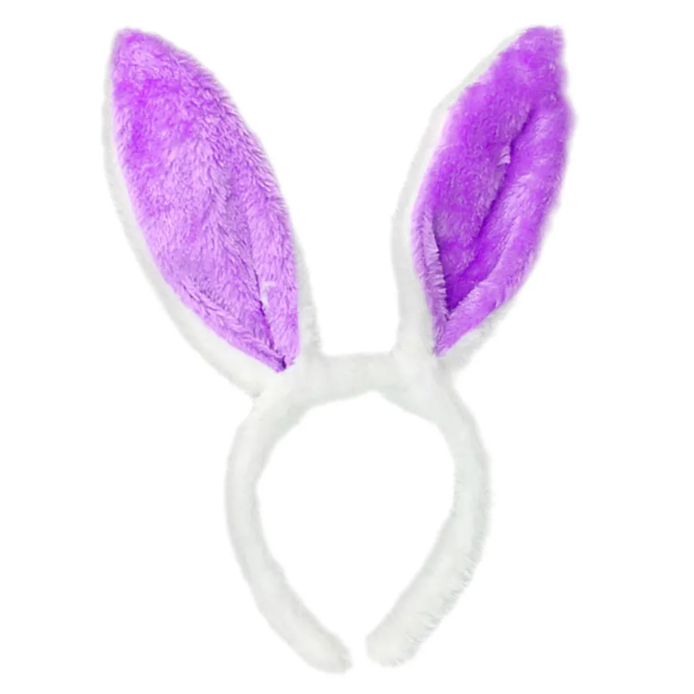 Easter fluffy rabbit ears headband fashion popular simple style cute hair accessories daily match Christmas holiday gifts