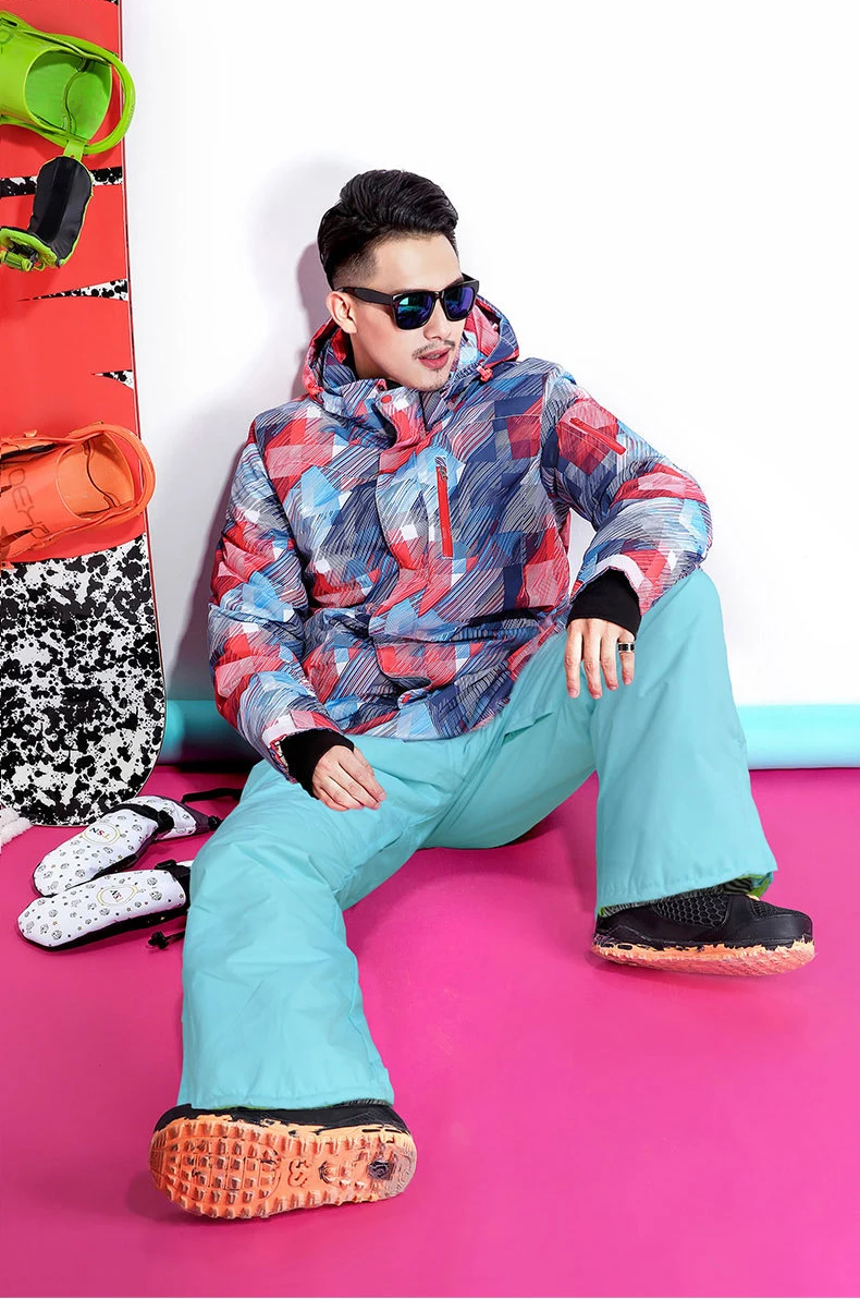 Лыжный костюм для мужчин зимний теплый ветрозащитный водонепроницаемый Спорт на открытом воздухе зимние куртки и брюки Мужской Горячий лыжный инвентарь мужская куртка для сноуборда