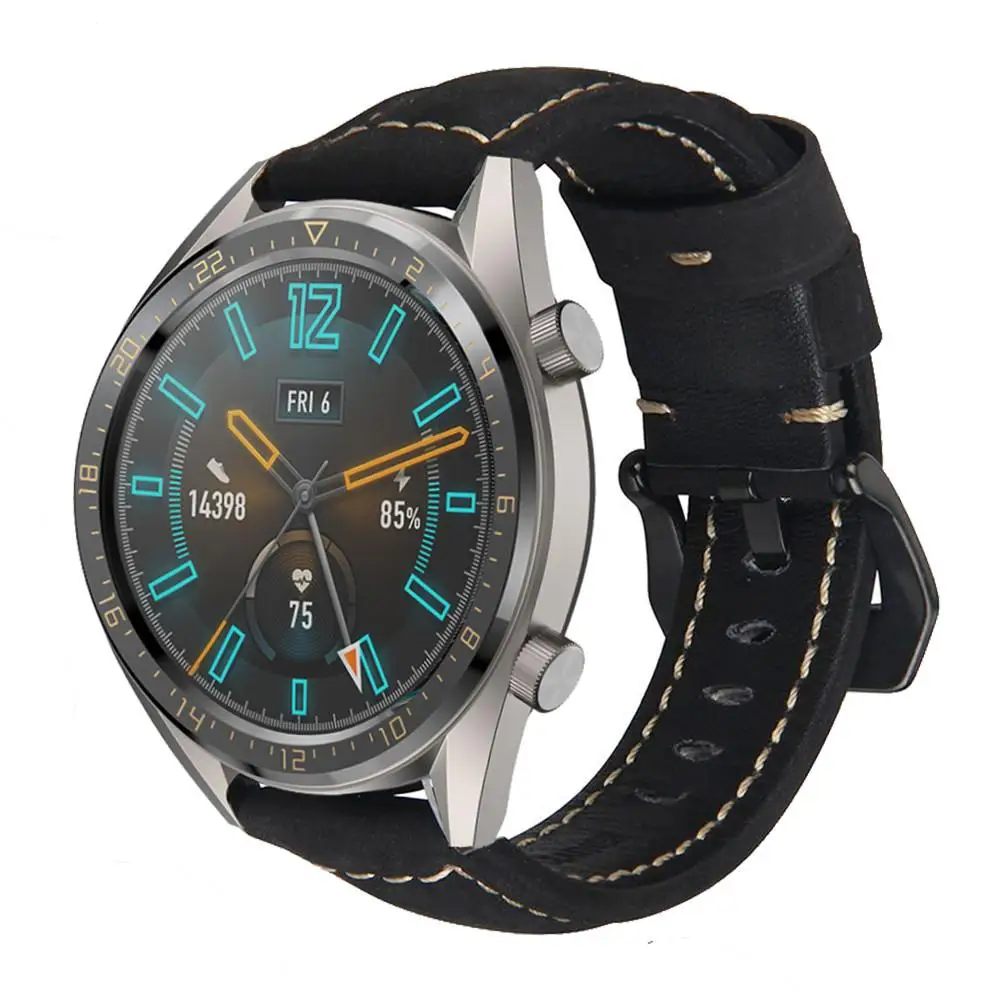 Ремешок на запястье из натуральной кожи Bnad для huawei Watch GT, спортивный сменный ремешок для huawei GT, аксессуары для умных часов