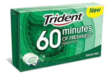 

Cadburry - Chicles trident 60 minutos frescor hierbabuena grageas