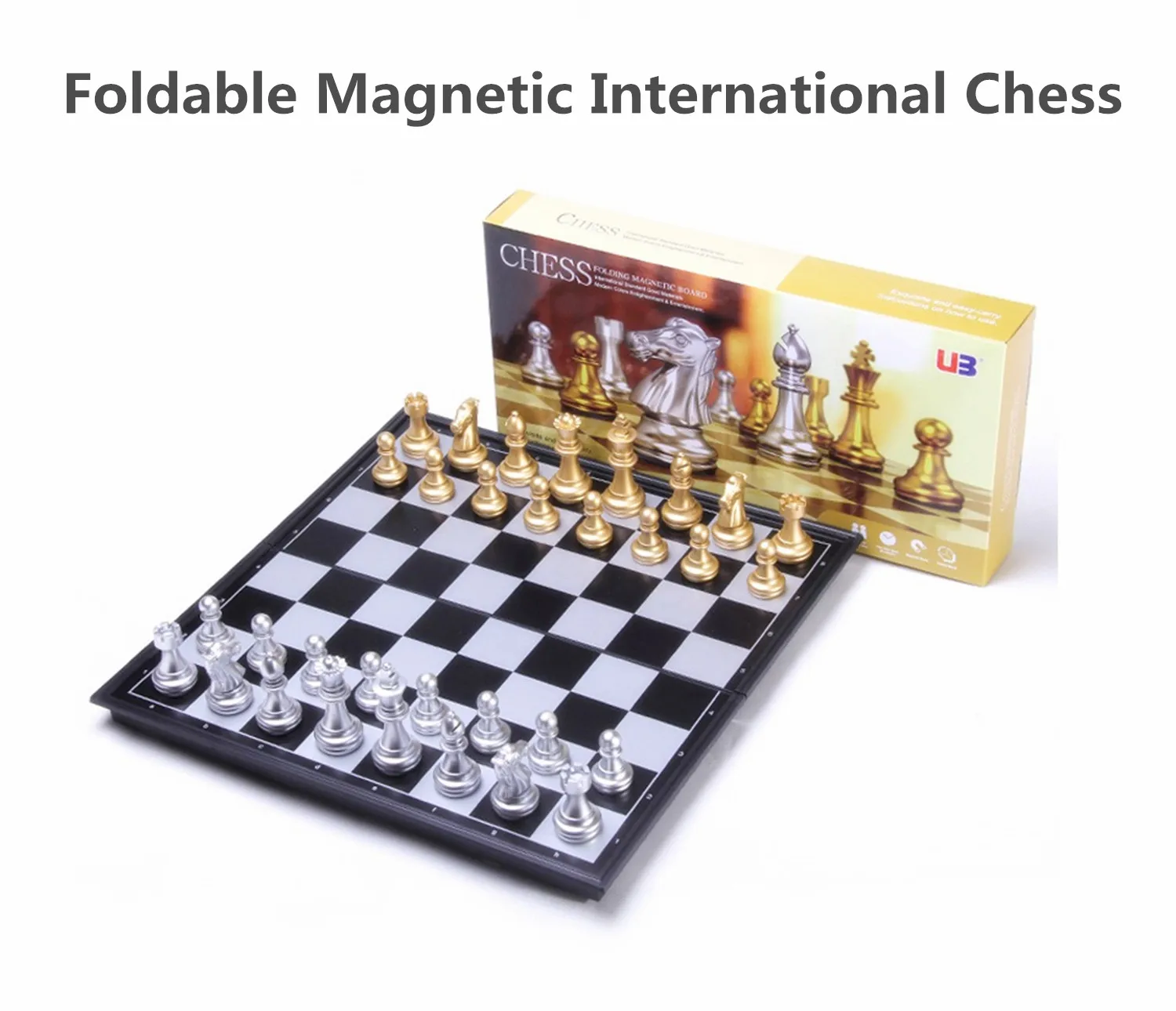 New Folding Portable Chess Board Magnetic Travel Chess Set For Kids And Adults Medieval International Best Gift