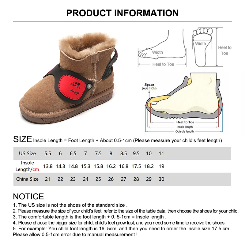 Детские зимние ботинки из натуральной кожи с мехом; ботинки для маленьких мальчиков и девочек; зимние ботинки; мягкие теплые детские ботинки