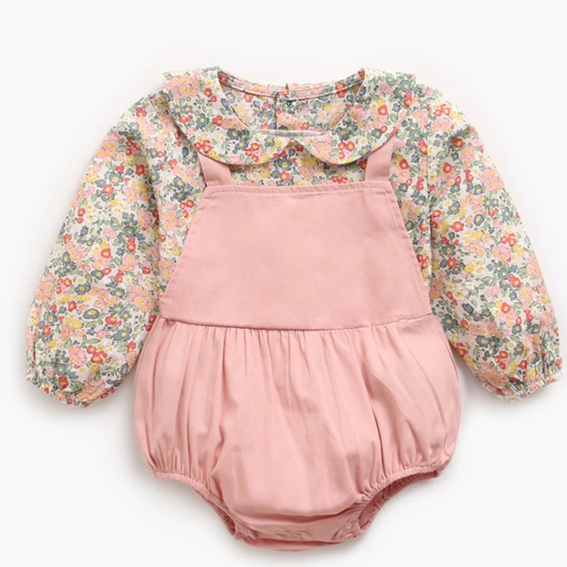 imagen Escabullirse de acuerdo a Monos para bebé niña, mono de algodón de manga larga para bebé recién  nacido, mono de flores, ropa para niña|Bodis| - AliExpress