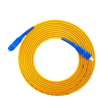 

10 Pcs/bag SC UPC to SC UPC Simplex 2.0mm 3.0mm PVC Single Mode Fiber Patch Cable jumper Free shipping
