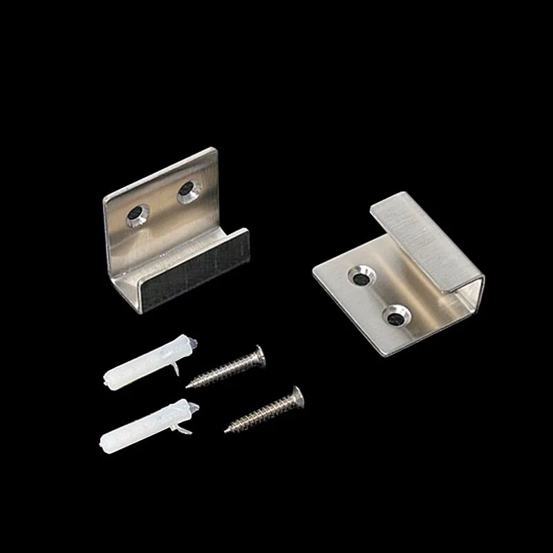 

Brand New 20PCS Stainless Steel Ceramic Tile Display Wall Hooks Sample Glass Advertising Display Board Wall Holder Brackets