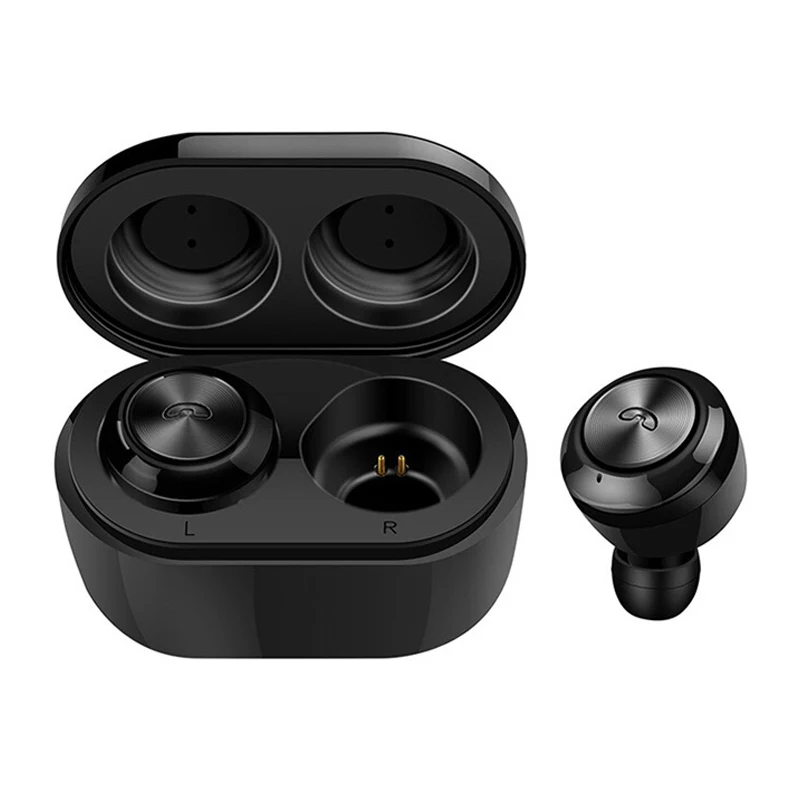 Черный Tradexero TWS DT3 беспроводные наушники-вкладыши Bluetooth 5,0 водонепроницаемые стерео bluetooth-гарнитуры с микрофоном для телефона - Цвет: Черный