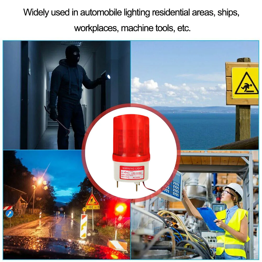 sirene estroboscópica de sinal industrial de luz rotativa ou flash estroboscópico doméstico de prova área externa de lâmpada de aviso