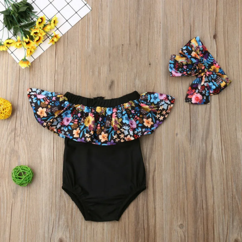 

2PCS Kids Baby Girls Flower Ruffle Swimwear Bikini Tankini Swimsuit Bathing Suit Beachwear Biquini