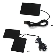 USB электрические нагревательные колодки тепловая грелка с подогревом одежда acket мобильный потепление USB переключатель теплая паста колодки DIY Подогрев одежды