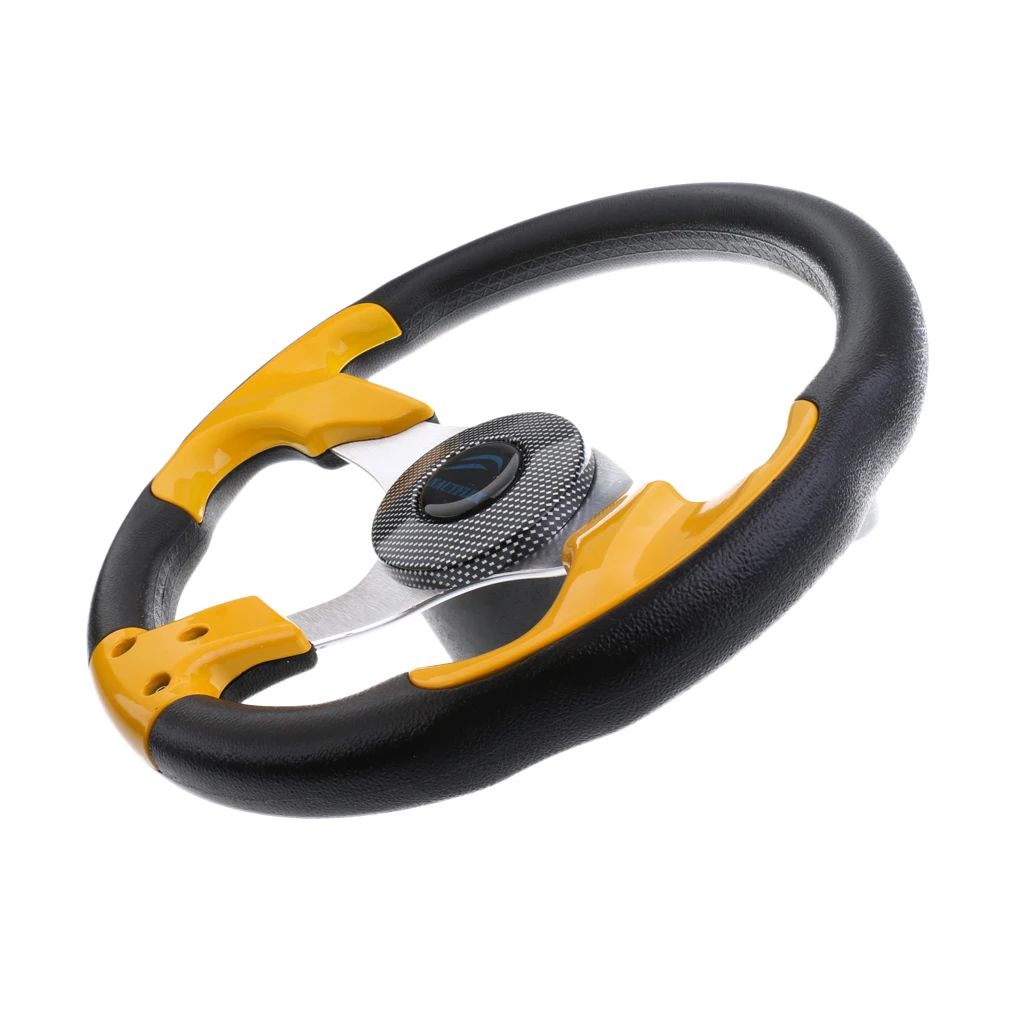 Boat Steering Wheel Soft Grip Standard 3/4 inch 3 Spoke 315mm Yacht Sport Wheel