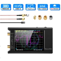 2022 Brand New 10k-1.5GHz NanoVNA-H4 hugen 4inch Vector Network Analyzer HF VHF UHF Antenna Analyzer V4.3 with SD Card Slot 1