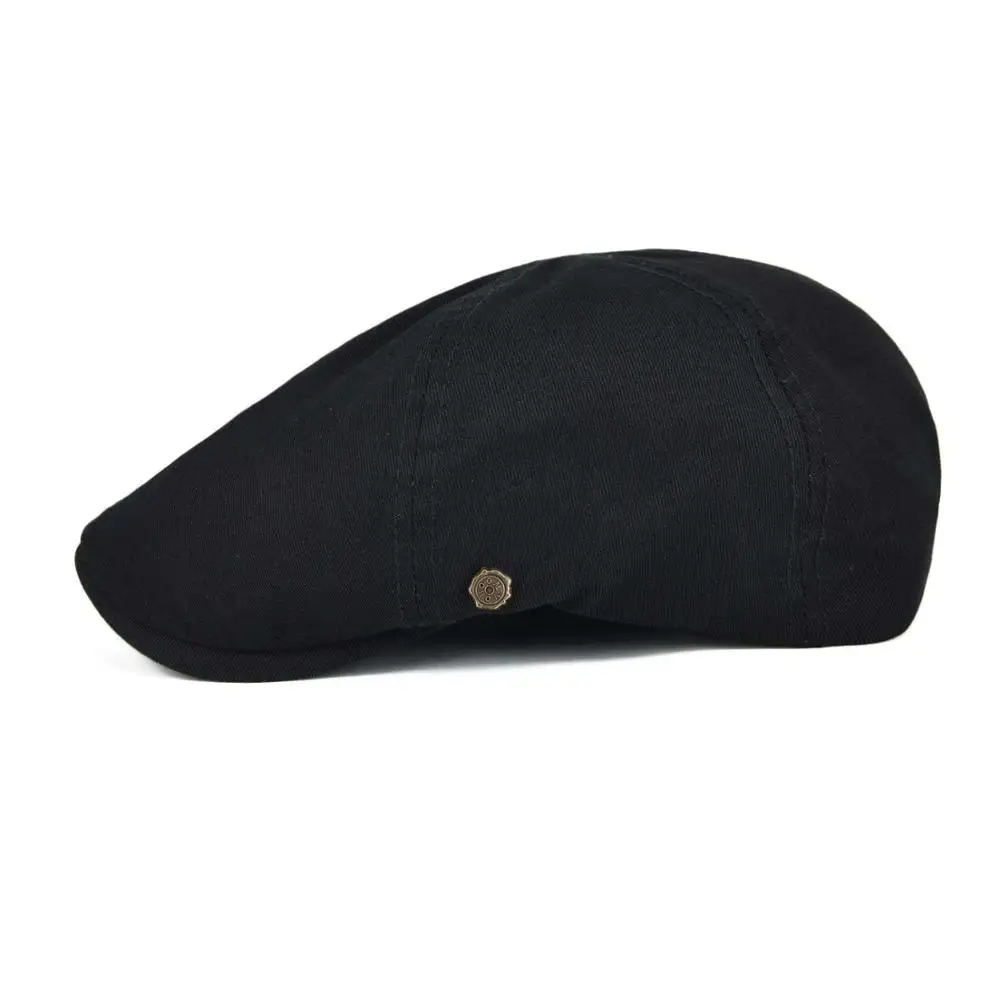 VOBOOM Cotton  Ivy Flat Cap Berets Spring Summer Men Women Solid Casual Driver Retro Male Female Boina 063 6