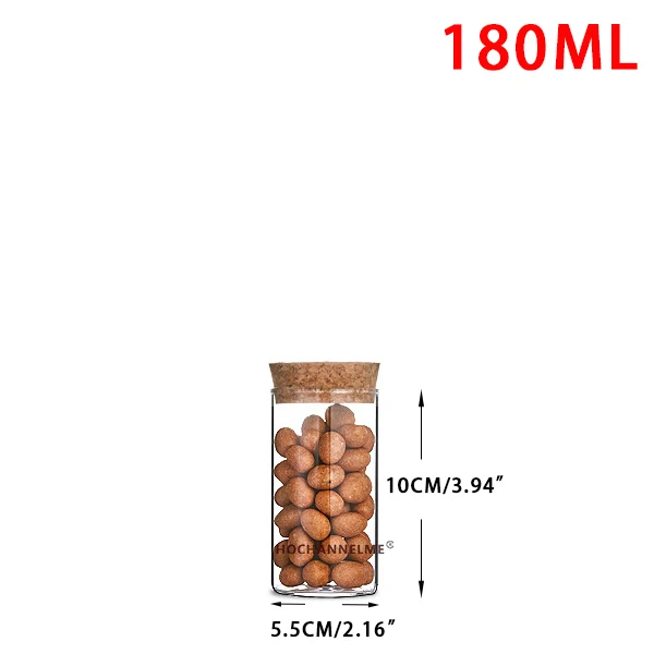 Glass Jars With Airtight Lids - 5 Oz Small Canisters For Spices, Snacks, Kitchen Storage