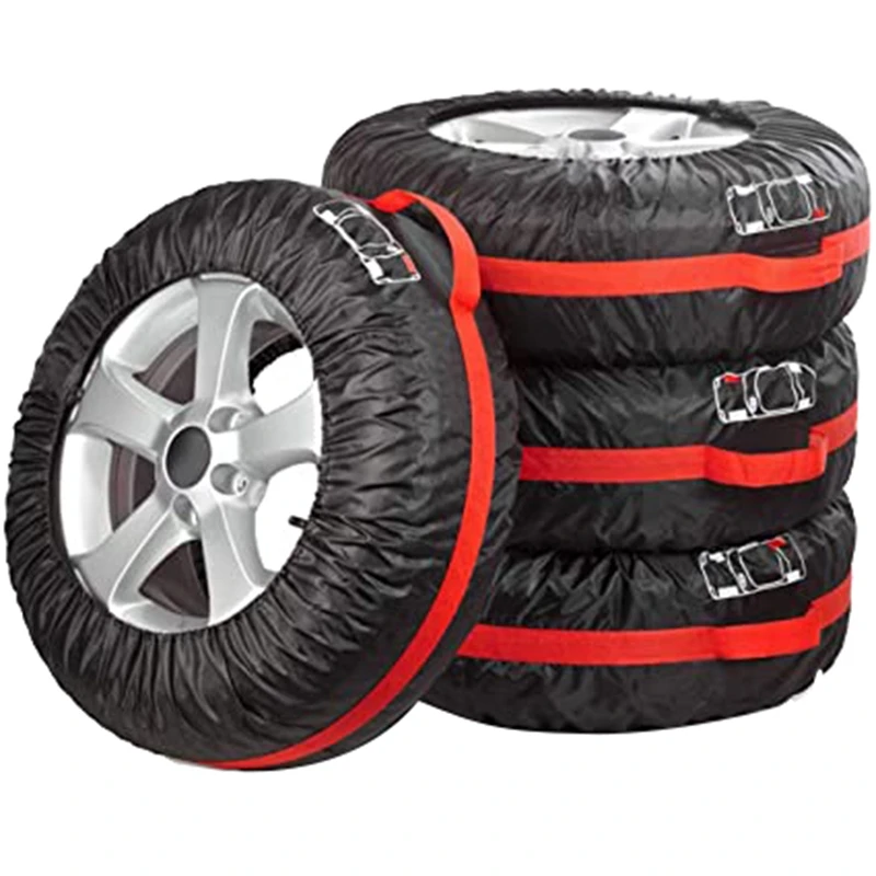 Cubiertas de neumáticos temporada, Juego de 4 bolsas de almacenamiento para de repuesto con asa neumáticos de 13 17 pulgadas, protegen adicionales|Accesorios| - AliExpress