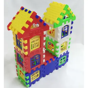

Kuulee Puzzle Education Children Building Blocks Toy Smart Plastic House Building Blocks Toy High Quality Child Interesting Toys