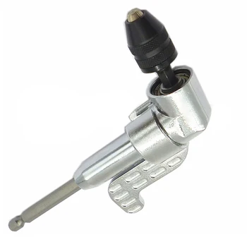 

105° Angle Drill Screw Driver Flexible Keyless Chuck Bit Adapter Screwdriver