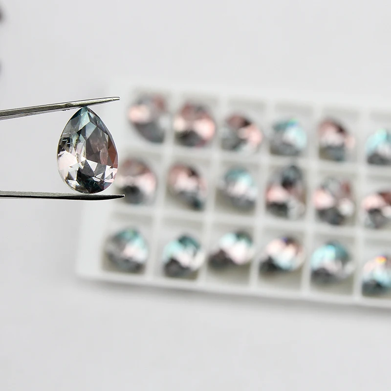 

13*18 pear fancy stone k9 Loose Gemstones teardrop Tourmaline Stones for making jewelry sewing