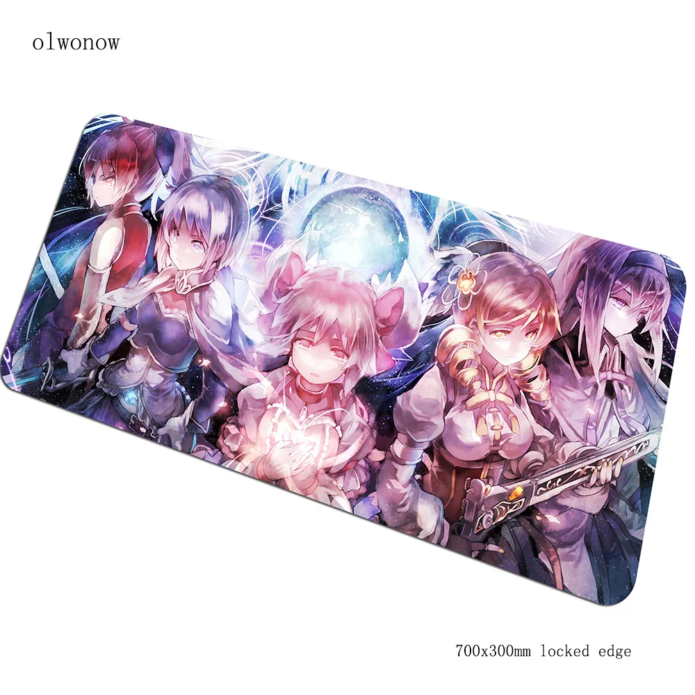 Homura Akemi коврик для мыши геймер подставка для запястья 700x300x2 мм notbook коврик для мыши игровой коврик для мыши милый Лучший коврик для мыши ПК Настольный коврик