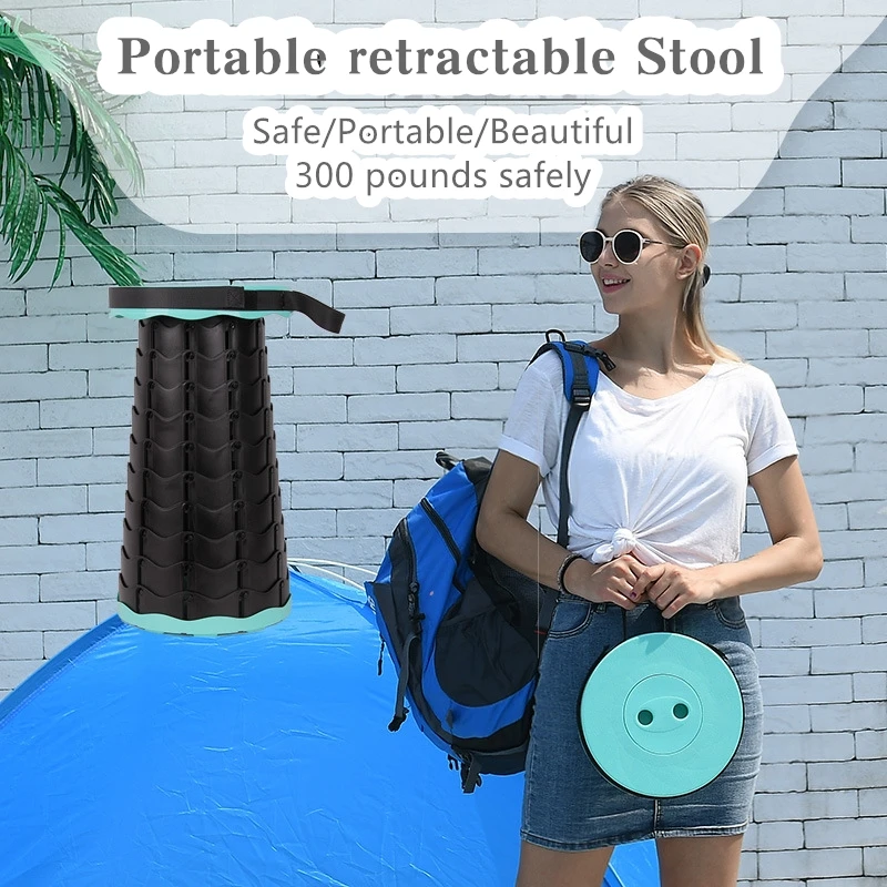 

Quality Portable retractable Stool Folding Chiar Outdoor Folding Stool Camping Fishing Convenient Chair Portable Chair