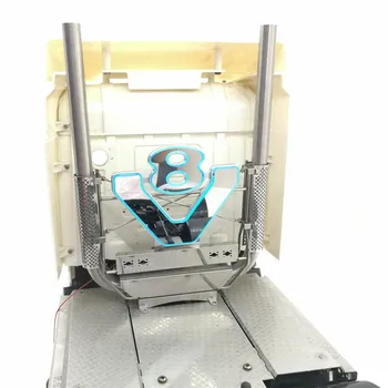 

LED V8 LOGO Exhaust Chimney set for 1/14 Tamiya Truck Scania R620 R470 RC Tractor Parts Accessories