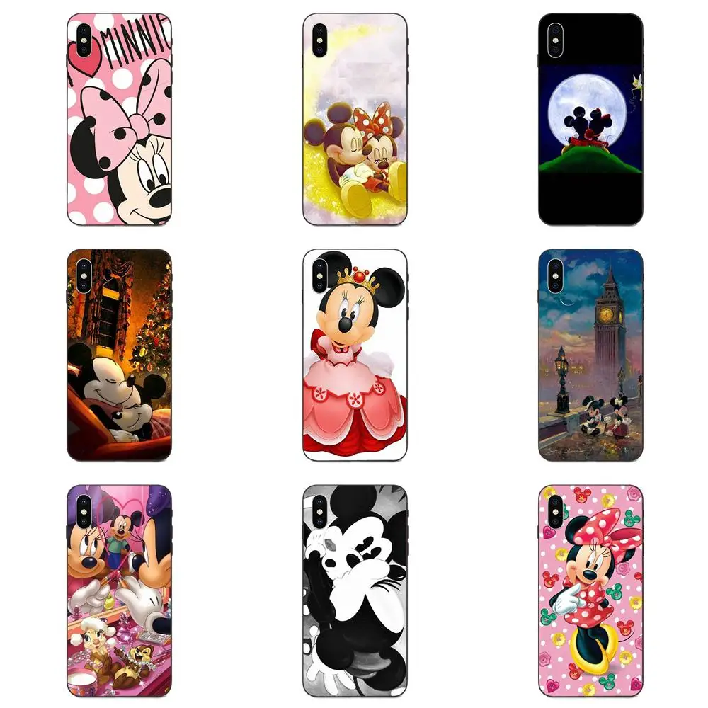 

Soft Capa Cover For Galaxy A8 A9 Star Note 4 8 9 10 S3 S4 S5 S6 S7 S8 S9 S10 Edge Lite Plus Pro G313 Mickey Minnie Mouse Cartoon