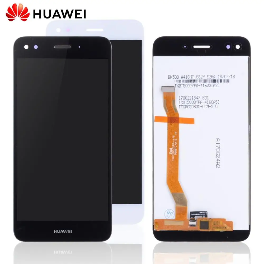 Дешево Дисплей для HUAWEI P9 Lite Mini SLA L22 Y6 Pro 2017 LCD в сборе с тачскрином на рамке Оригинал 5.0 белый черный