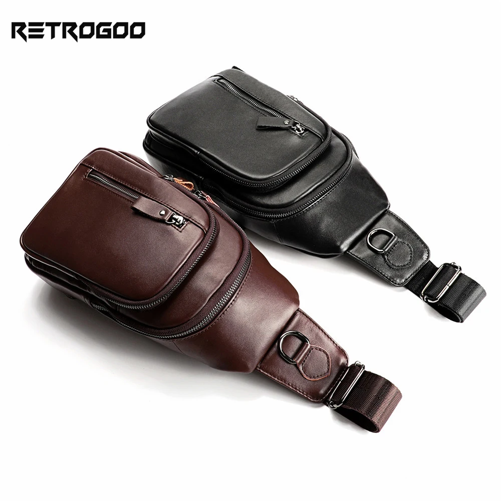 retrogoo-men's-genuine-leather-chest-bag-casual-shoulder-messenger-bag-men-sling-bags-travel-day-pack-fashion-crossbody-bag-pack