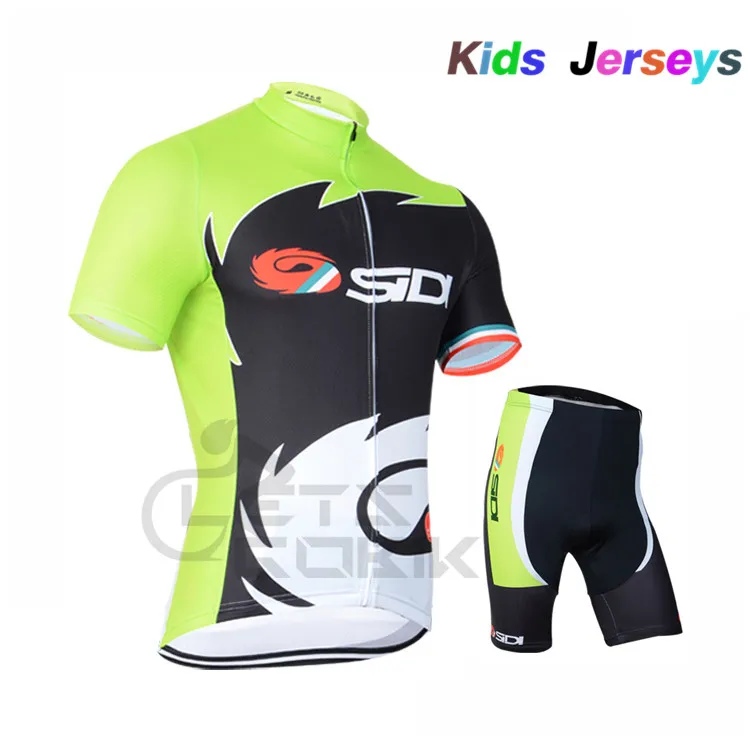 

2019 Kids Summer Sidi TEAM Cycling JERSEY Quick Dry Ropa Ciclismo Boys Bicycle Clothing Breathable 3D Cushion Short Sets