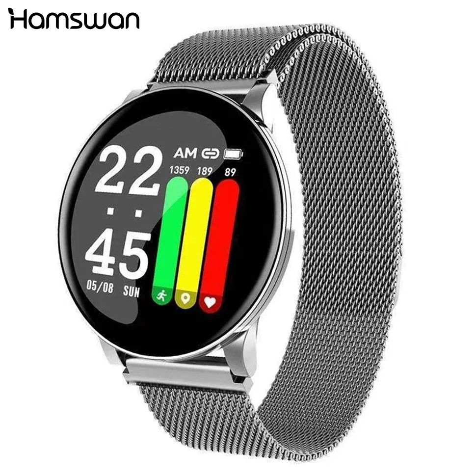 

Hamswan Sport Smart Watch Men Heart Rate Blood Pressure Fitness Tracker Pedometer Waterproof Smartwatch Women For Android Ios