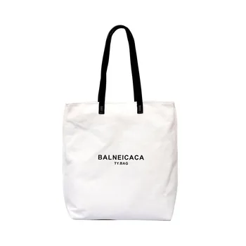 

Women Letter Canvas Tote Large Capacity Casual Female Shoulder Bags Portable Reusable Shopping Handbag Travel Printed Bag SS3613