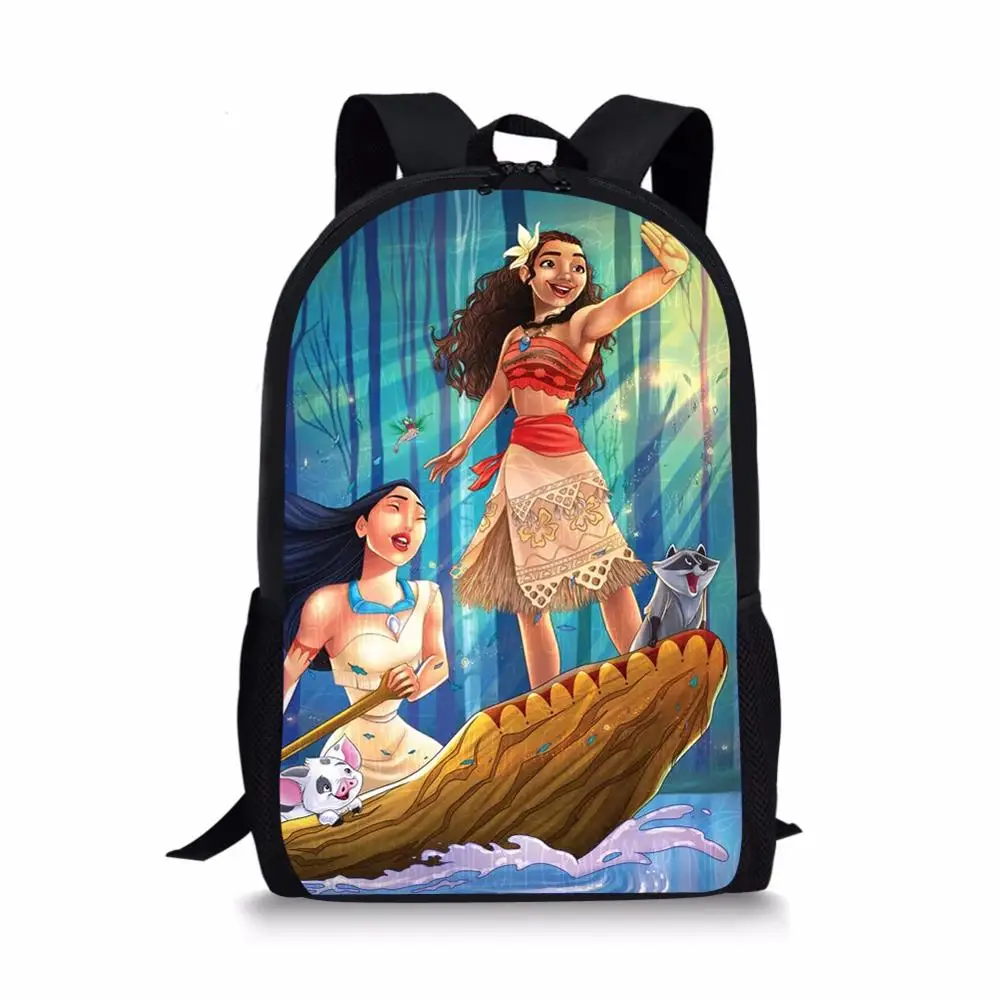 

HaoYun Children's Backpack Vaiana Moana Princess Pattern Students School Bags Hot Movie Book-Bags Mochila Women's Travel Bags