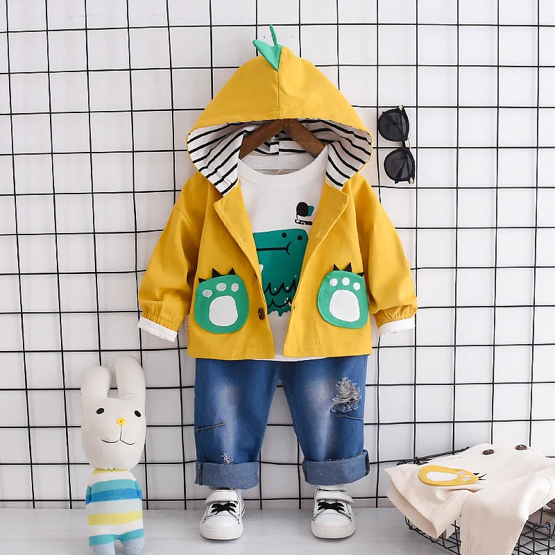 

Children Denim Jackets Clothes Sets 3Pcs for 6-36Months Baby Christmas Costumes Kids Casual Set Toddler Fashion Autumn Outfits