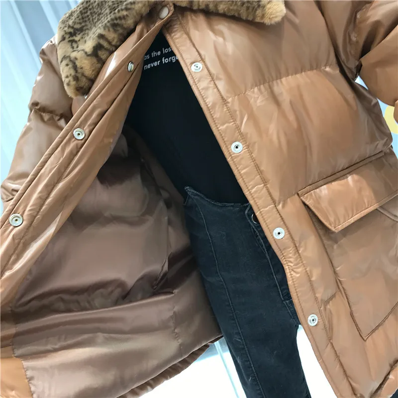 Ropa De Invierno Para Mujer однотонные уличные корейские модные женские куртки на пуговицах зимняя женская одежда