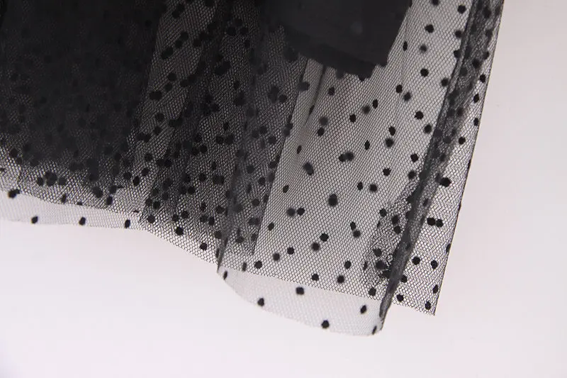 Новое женское сексуальное платье из двух частей, шикарное Сетчатое платье миди, женское черное платье с коротким рукавом, прозрачное Повседневное платье с бантом DS2732